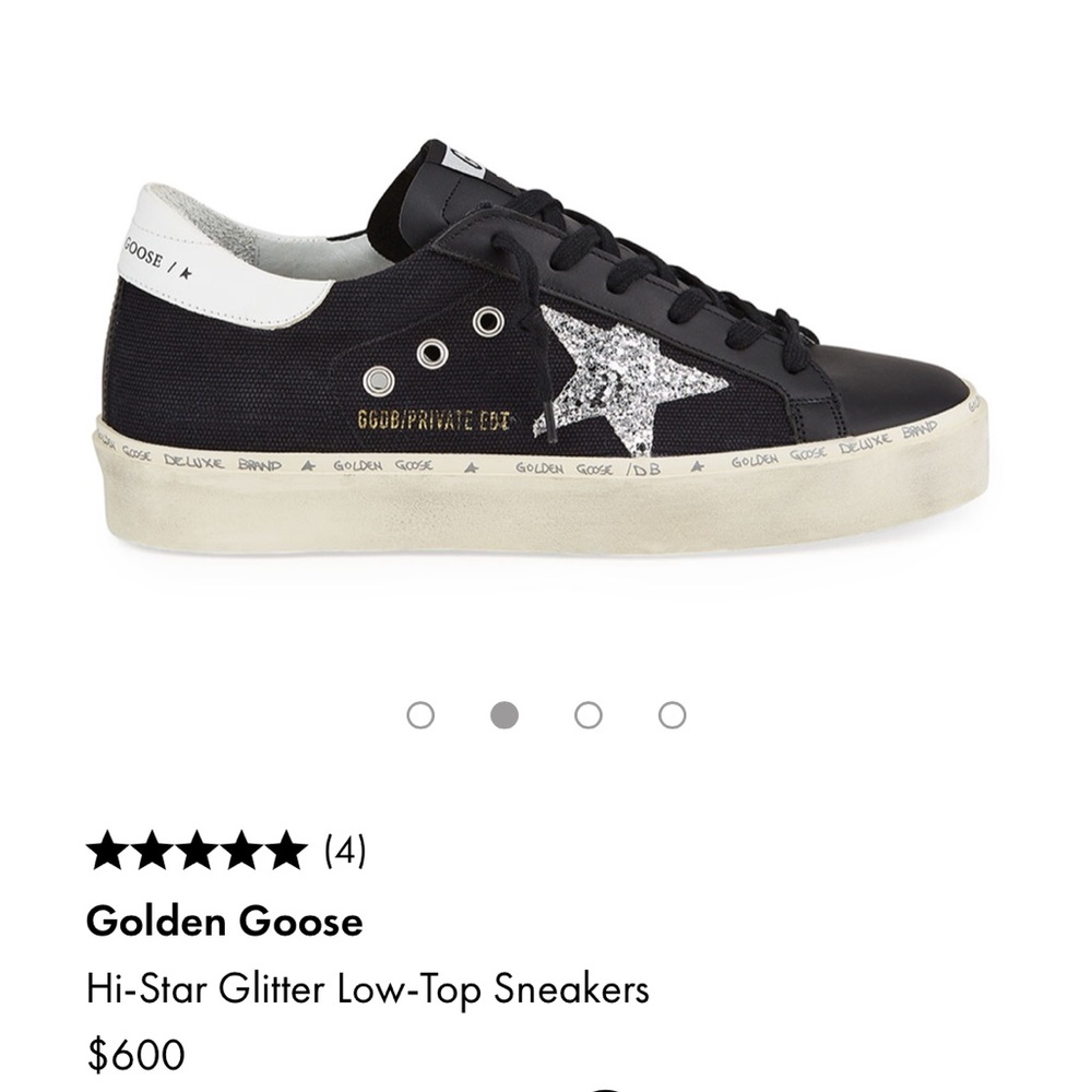 Golden Goose Black Sneakers Sz 8